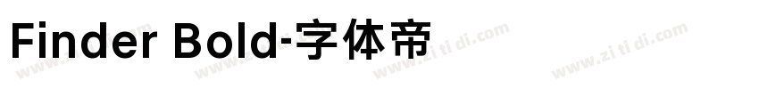 Finder Bold字体转换